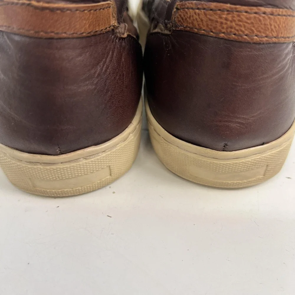 Donald J‎ Pliner Karter-WZ Shoes Mens Size 10 Brown Woven Leather Slip On Casual